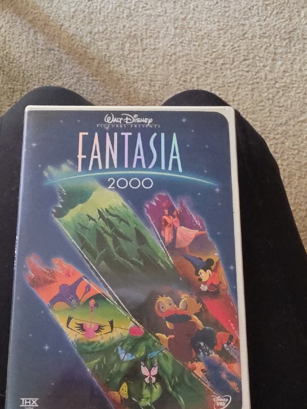 Disney Fantasia 2000 DVD - Blue, Green, Red Multicolor Cover